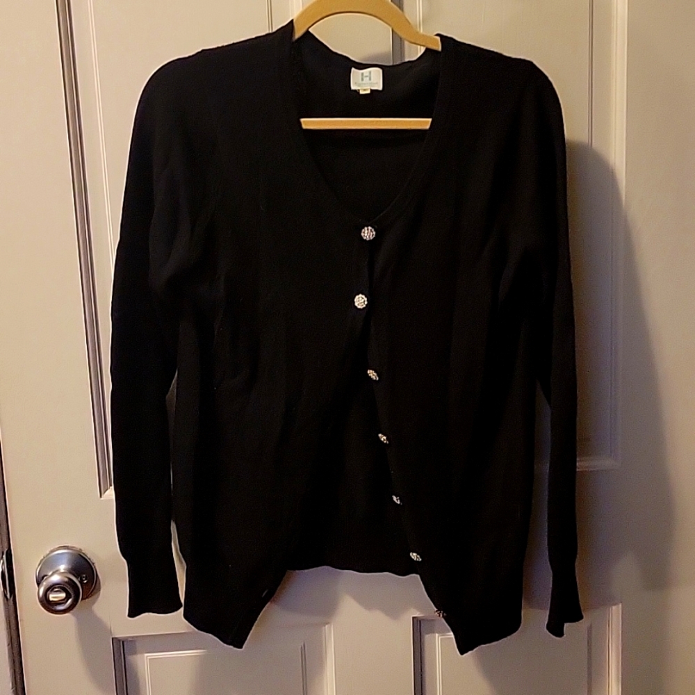 100% Cashmere cardigan with cute buttons size L